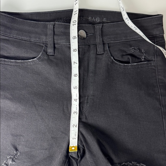American Eagle black high rise jeggings size 4 NWOT - Picture 11 of 12